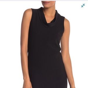 Nanette Black Cowlneck Dress